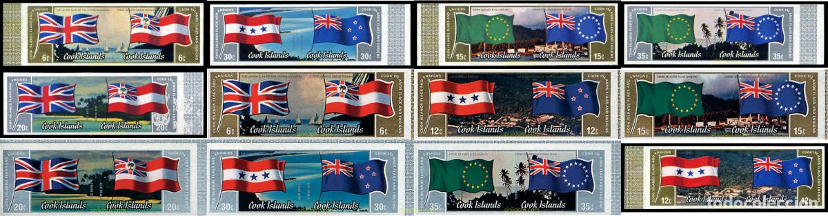 Sellos: 15894 MNH COOK Islas 1983 BANDERAS