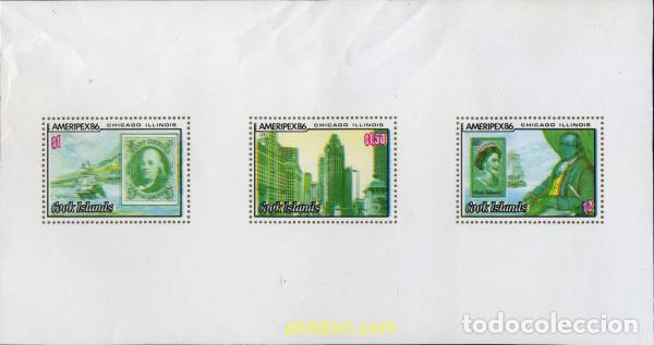 Sellos: 206811 MNH COOK Islas 1986 AMERIPEX 86. EXPOSICION FILATELICA INTERNACIONAL