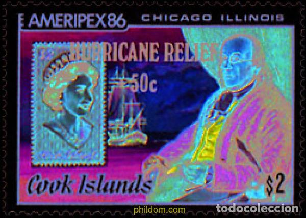 Sellos: 660594 MNH COOK Islas 1987 PRO VICTIMAS DEL HURACAN