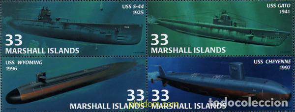 Sellos: 5759 MNH MARSHALL Islas 2000 SUBMARINOS