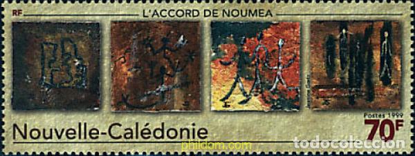 Sellos: 67933 MNH NUEVA CALEDONIA 1999 ACUERDO DE NOUMEA