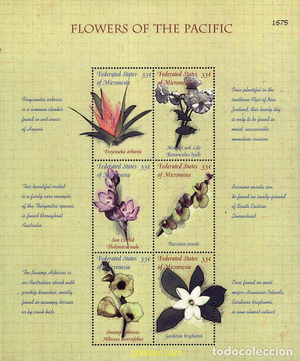 Sellos: 294093 MNH MICRONESIA 2000 FLORES DEL PACIFICO