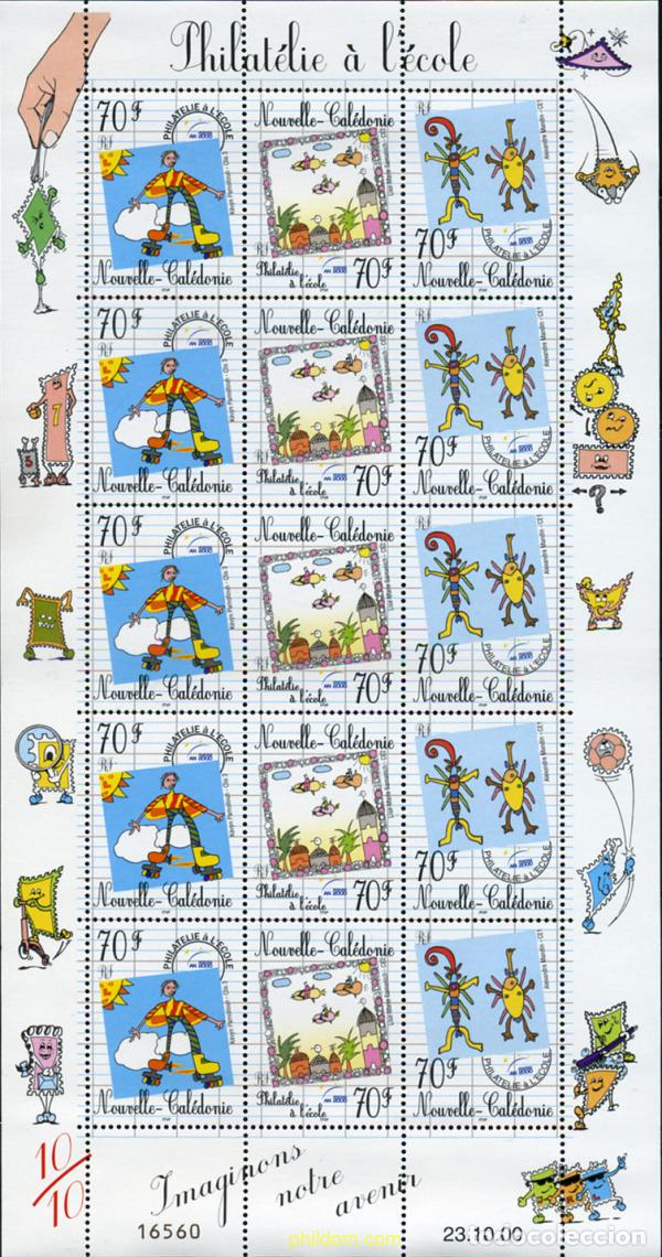 Sellos: 367303 MNH NUEVA CALEDONIA 2000 LA FILATELIA EN EL COLEGIO