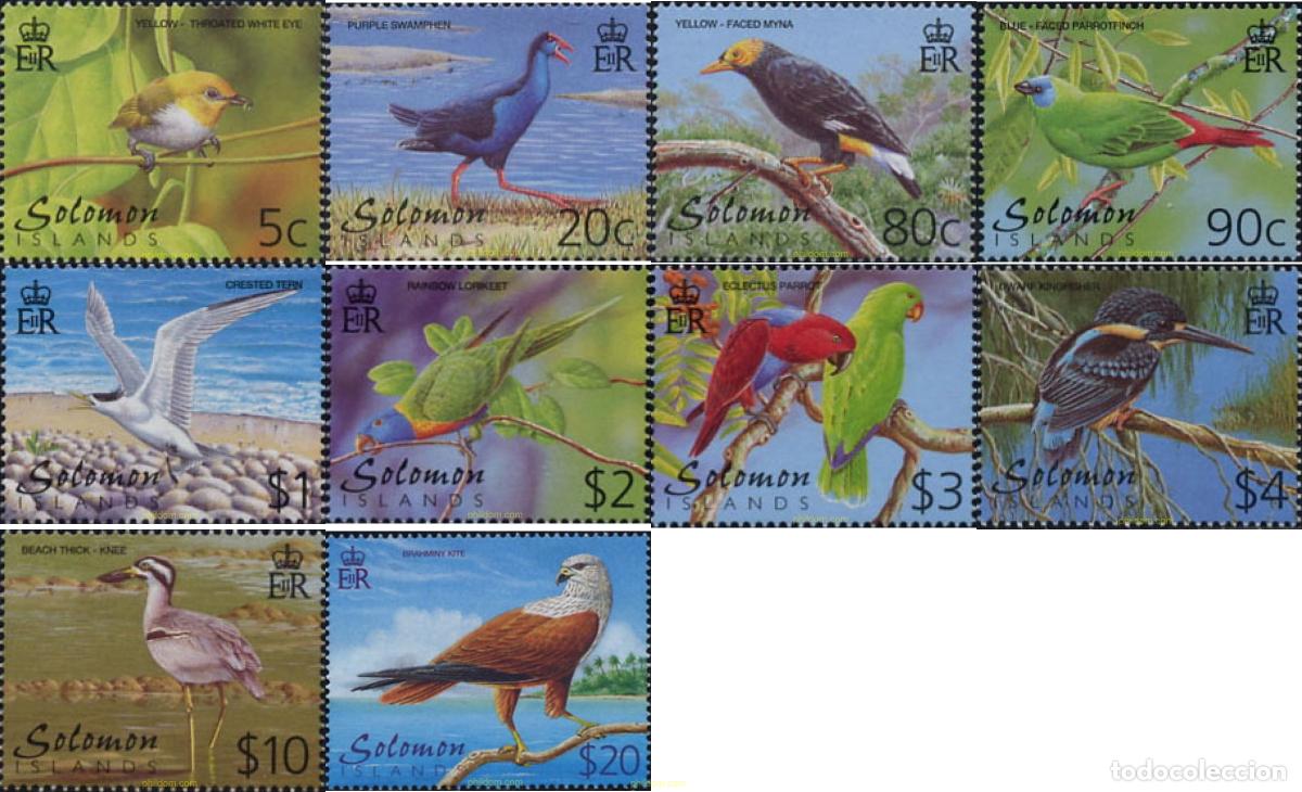 Sellos: 359008 MNH SALOMON 2001 AVES