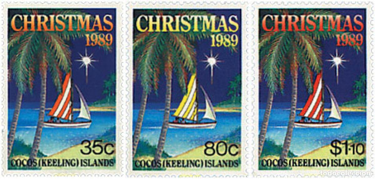 Sellos: 70424 MNH COCOS Islas 1989 NAVIDAD
