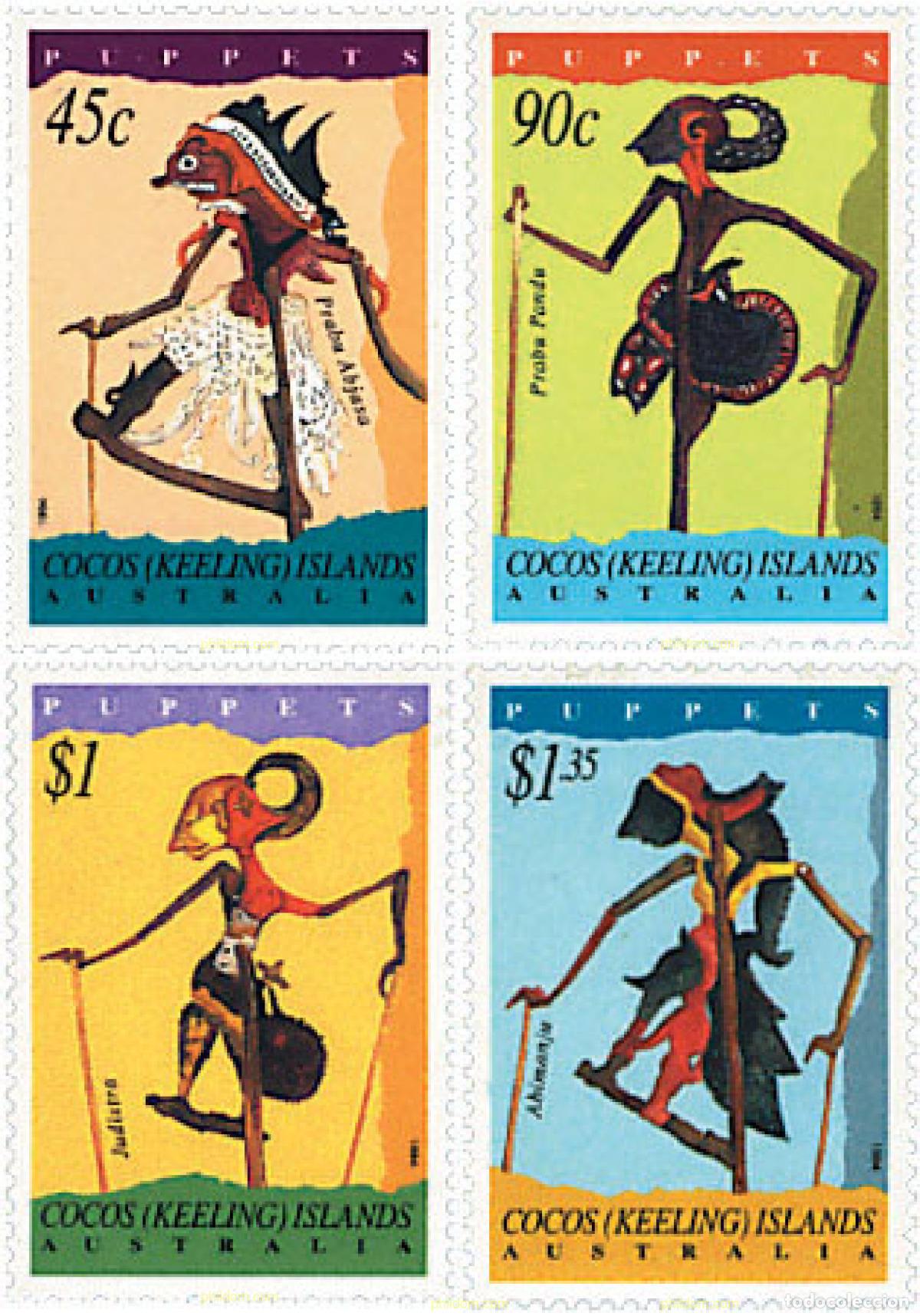 Sellos: 70425 MNH COCOS Islas 1994 PERSONAJES DE LEYENDA