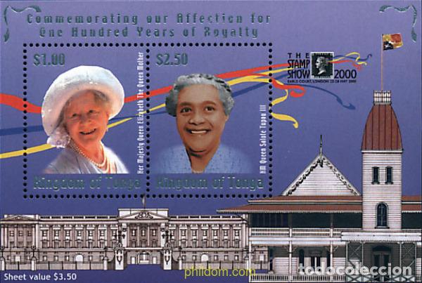 Sellos: 71392 MNH TONGA 2000 THE STAMP SHOW 2000. EXPOSICION FILATELICA INTERNACIONAL