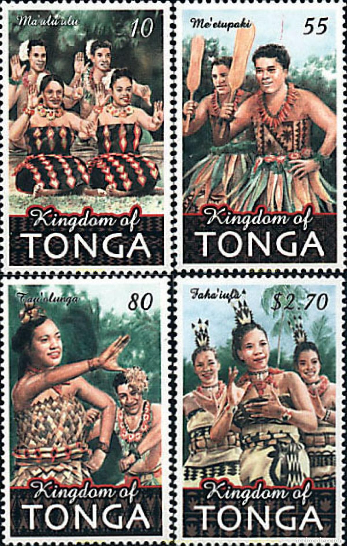 Sellos: 77033 MNH TONGA 2001 DANZAS TRADICIONALES