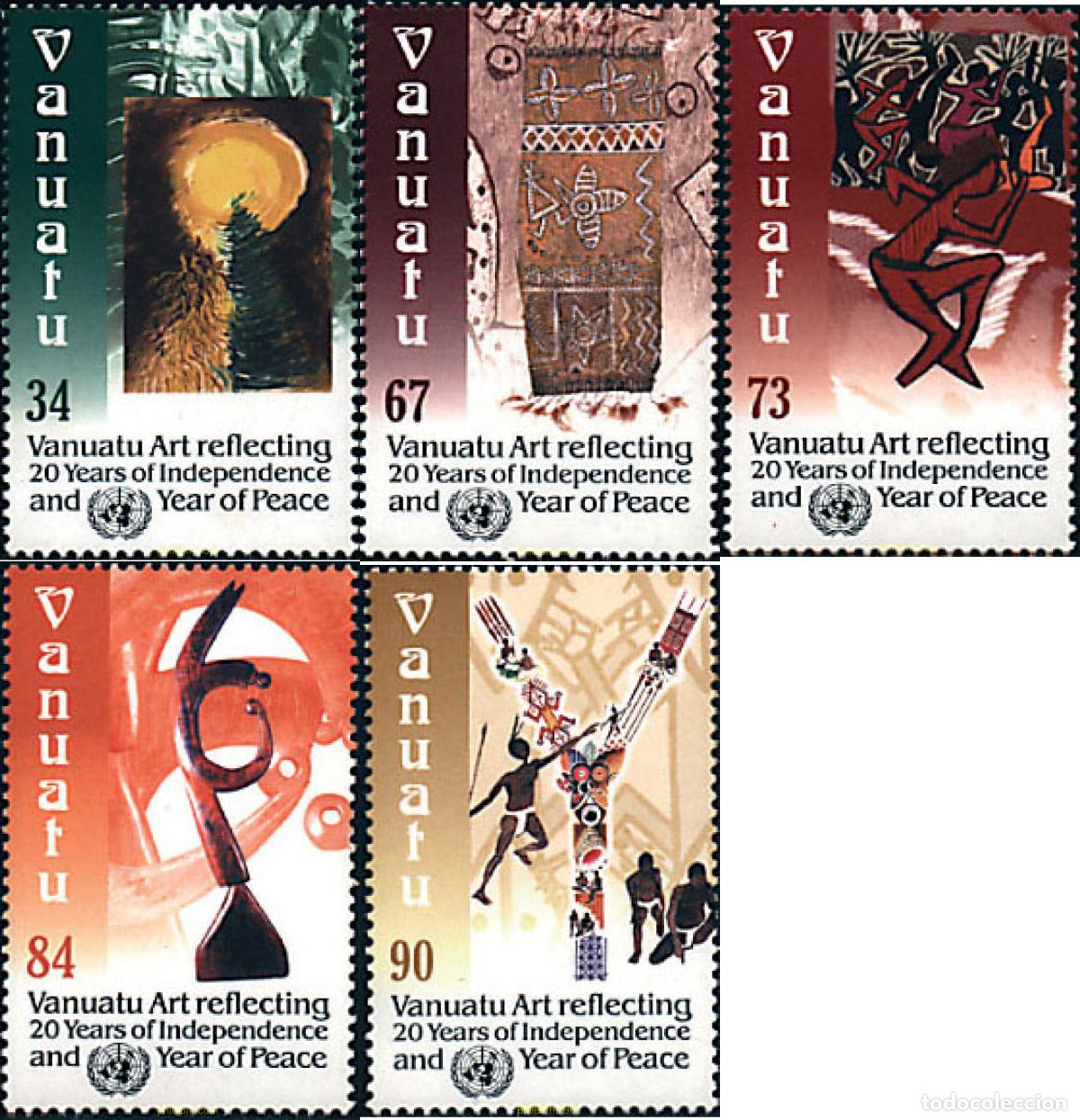 Sellos: 71809 MNH VANUATU 2000 20 ANIVERSARIO DE LA INDEPENDENCIA