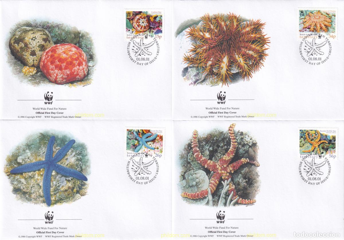 Sellos: 23294 MNH OCEANO INDICO BRITANICO 2001 ESTRELLAS DE MAR