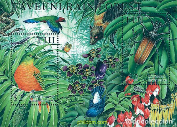 Sellos: 88925 MNH FIJI 2001 FAUNA TROPICAL