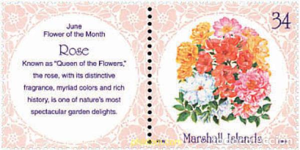 Sellos: 95514 MNH MARSHALL Islas 2001 FLOR DE JUNIO