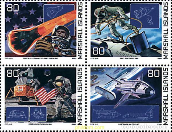 Sellos: 5343 MNH MARSHALL Islas 2001 ESPACIO