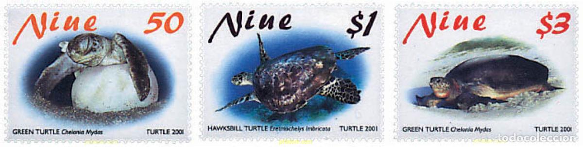 Sellos: 76609 MNH NIUE 2001 TORTUGAS MARINAS