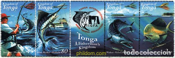 Sellos: 5377 MNH TONGA 2001 TONGA, PAIS DE PESCADORES