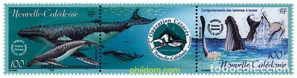 Sellos: 5405 MNH NUEVA CALEDONIA 2001 OPERACION CETACEOS