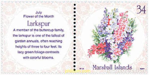 Sellos: 95515 MNH MARSHALL Islas 2001 FLOR DE JULIO