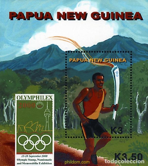 Sellos: 79878 MNH PAPUA NUEVA GUINEA 2000 27 JUEGOS OLIMPICOS VERANO . SYDNEY 2000 - OLYMPHILEX 2000.