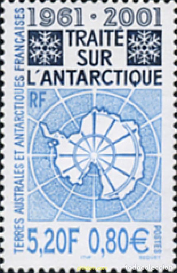 Sellos: 80865 MNH ANTARTIDA FRANCESA 2001 40 ANIVERSARIO DEL TRATADO DE LA ANTARTIDA
