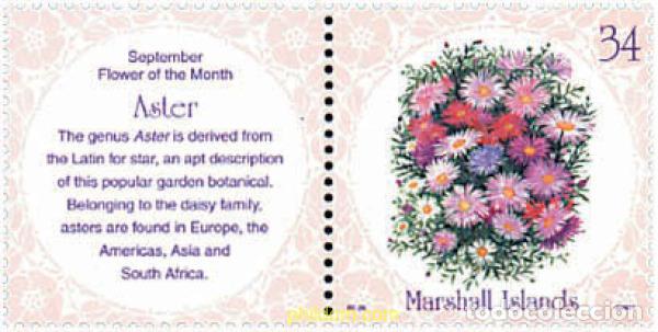 Sellos: 95520 MNH MARSHALL Islas 2001 FLOR DE SEPTIEMBRE