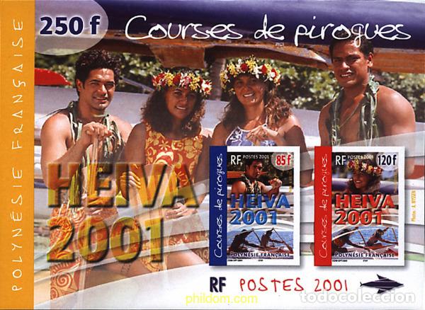 Sellos: 82301 MNH POLINESIA FRANCESA 2001 HEIVA 2001. CURSA DE PIRAGUAS
