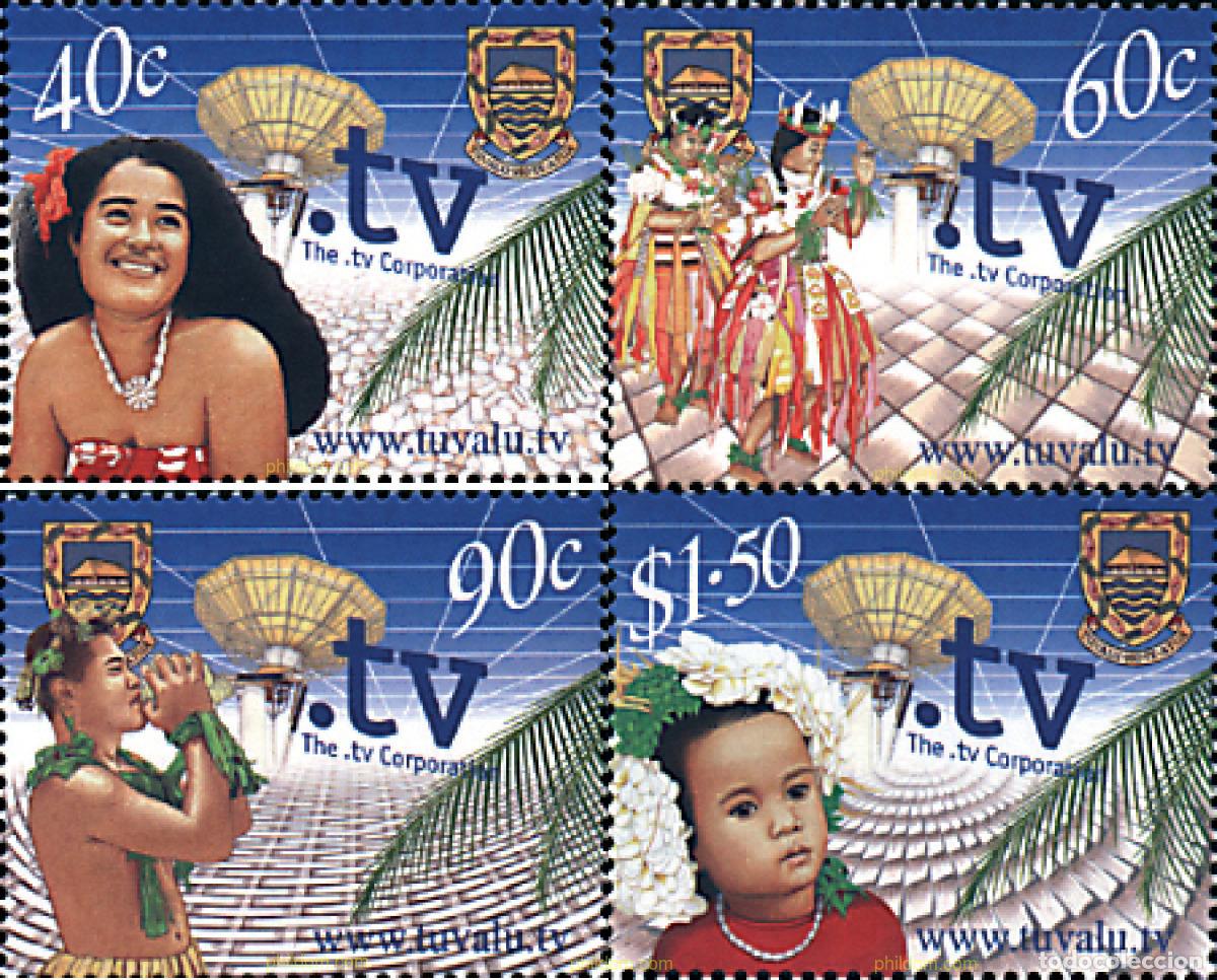 Sellos: 78386 MNH TUVALU 2001 DOMINIO DE INTERNET .TV
