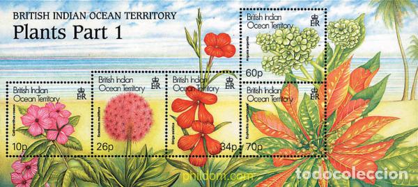 Sellos: 94406 MNH OCEANO INDICO BRITANICO 2001 FLORA DE OCEANO INDICO BRITANICO