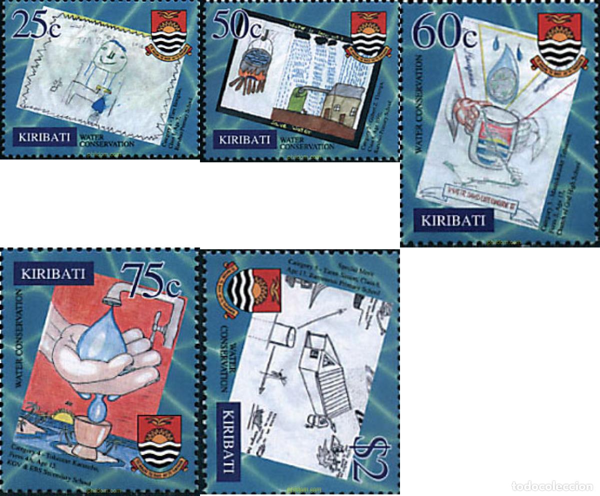 Sellos: 79078 MNH KIRIBATI 2001 CONSERVACION DEL AGUA