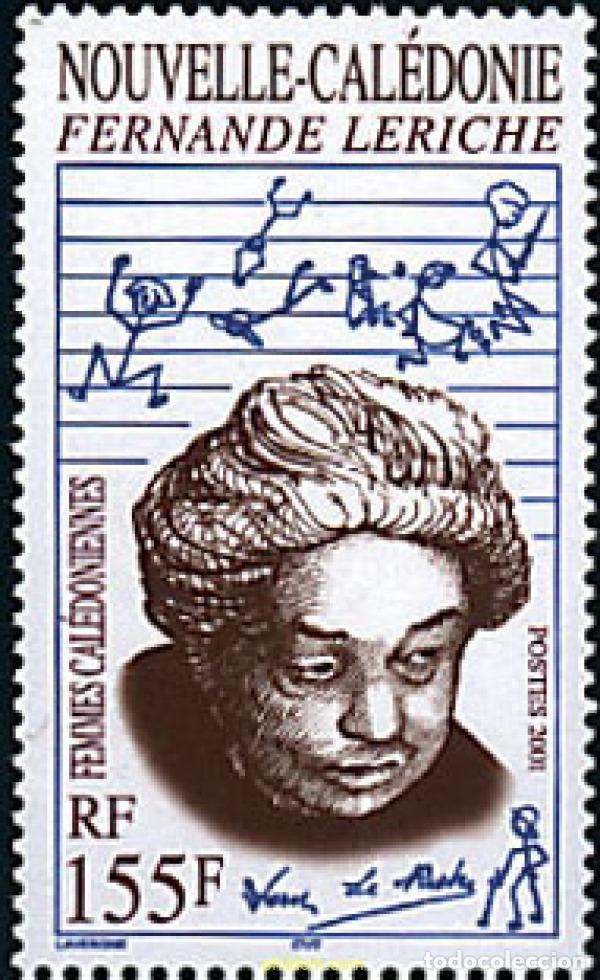 Sellos: 79945 MNH NUEVA CALEDONIA 2001 MUJERES DE NUEVA CALEDONIA FERNANDE LERICHE