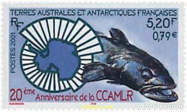 Sellos: 86444 MNH ANTARTIDA FRANCESA 2001 20 ANIVERSARIO DE LA COMISION PARA LA CONSERVACION DE LOS RECURSO