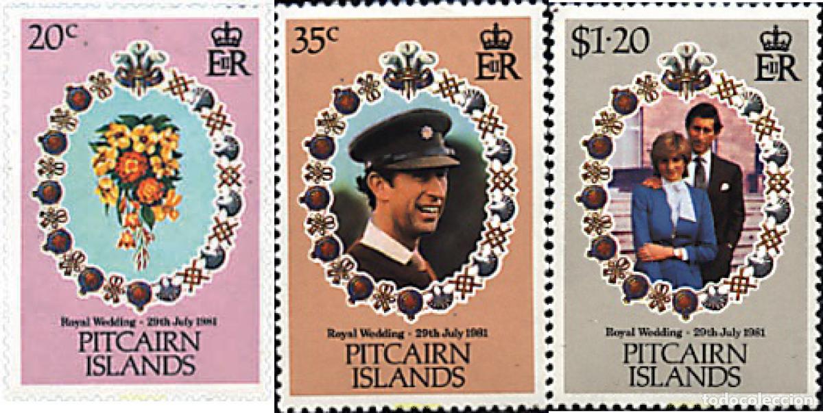 Sellos: 95853 MNH PITCAIRN Islas 1981 BODA DEL PRINCIPE CARLOS Y LADY DIANA SPENCER