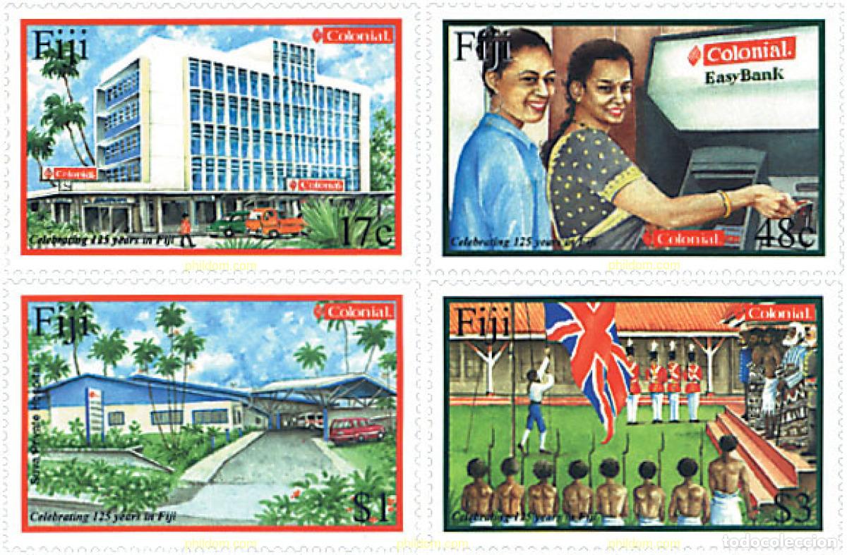Sellos: 87380 MNH FIJI 2001 125 ANIVERSARIO DEL BANCO NACIONAL