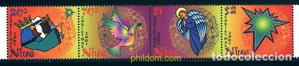 Sellos: 4857 MNH NIUE 2001 NAVIDAD