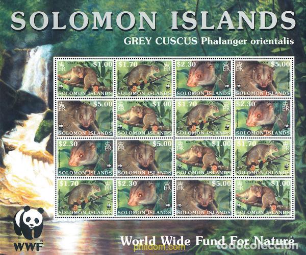 Sellos: 12618 MNH SALOMON 2002 MAMIFEROS