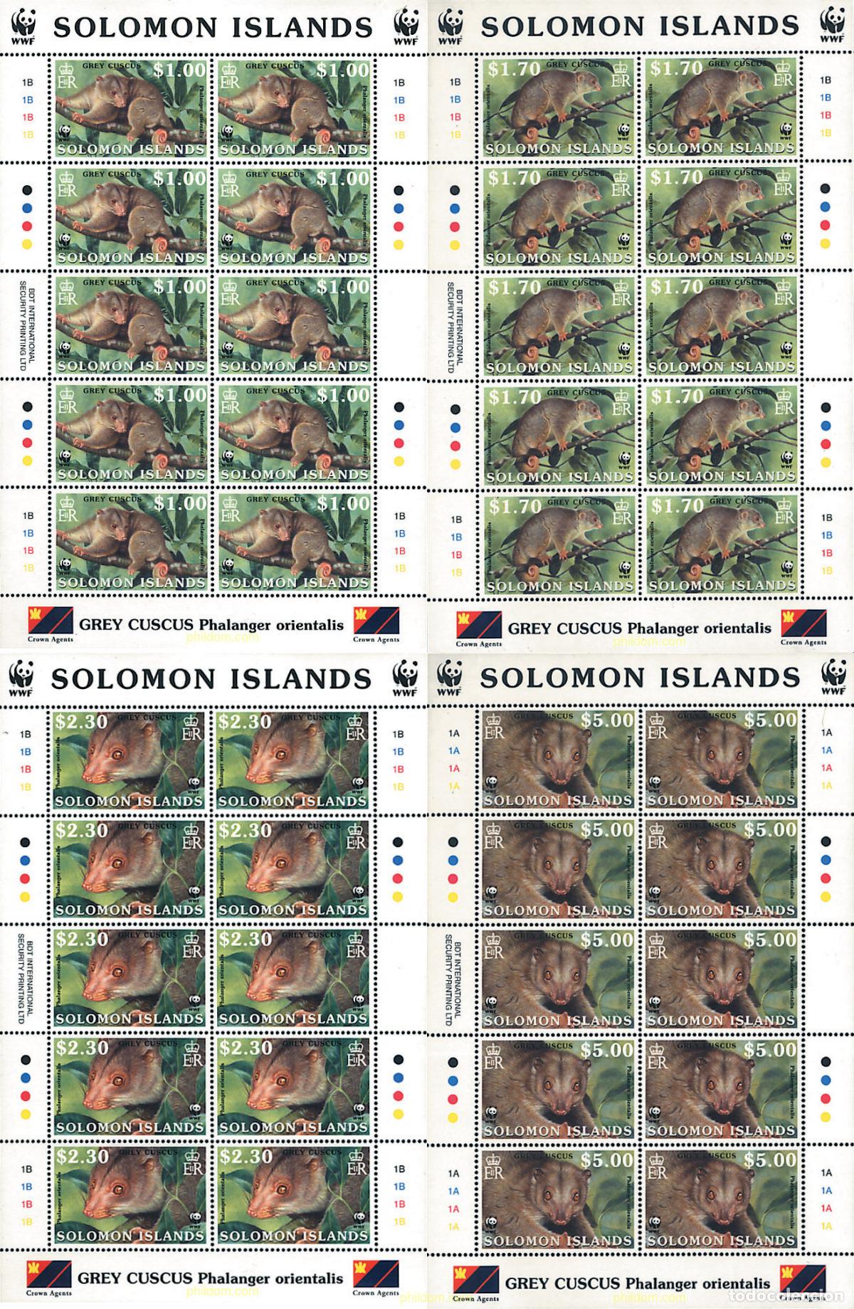Sellos: 12848 MNH SALOMON 2002 MAMIFEROS
