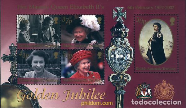 Sellos: 87987 MNH ANTARTIDA BRITANICA 2002 50 ANIVERSARIO DEL ACCESO AL TRONO DE LA REINA ISABEL II