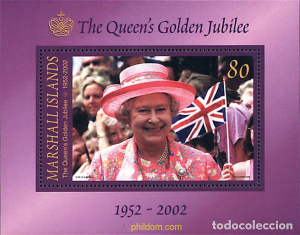 Sellos: 93359 MNH MARSHALL Islas 2002 50 ANIVERSARIO DEL ACCESO AL TRONO DE ISABEL II