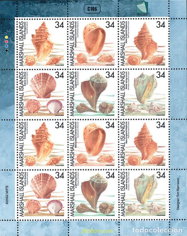 Sellos: 12280 MNH MARSHALL Islas 2002 CONCHAS - Foto 1