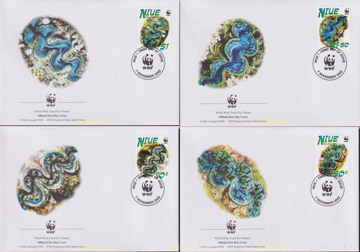 Sellos: 23051 MNH NIUE 2002 WWF. TRIDACNA MAXIMA