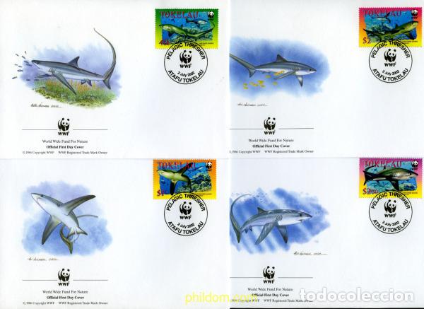 Sellos: 23055 MNH TOKELAU 2002 PROTECCION DE LA NATURALEZA. ALOPIUS PELAGICUS