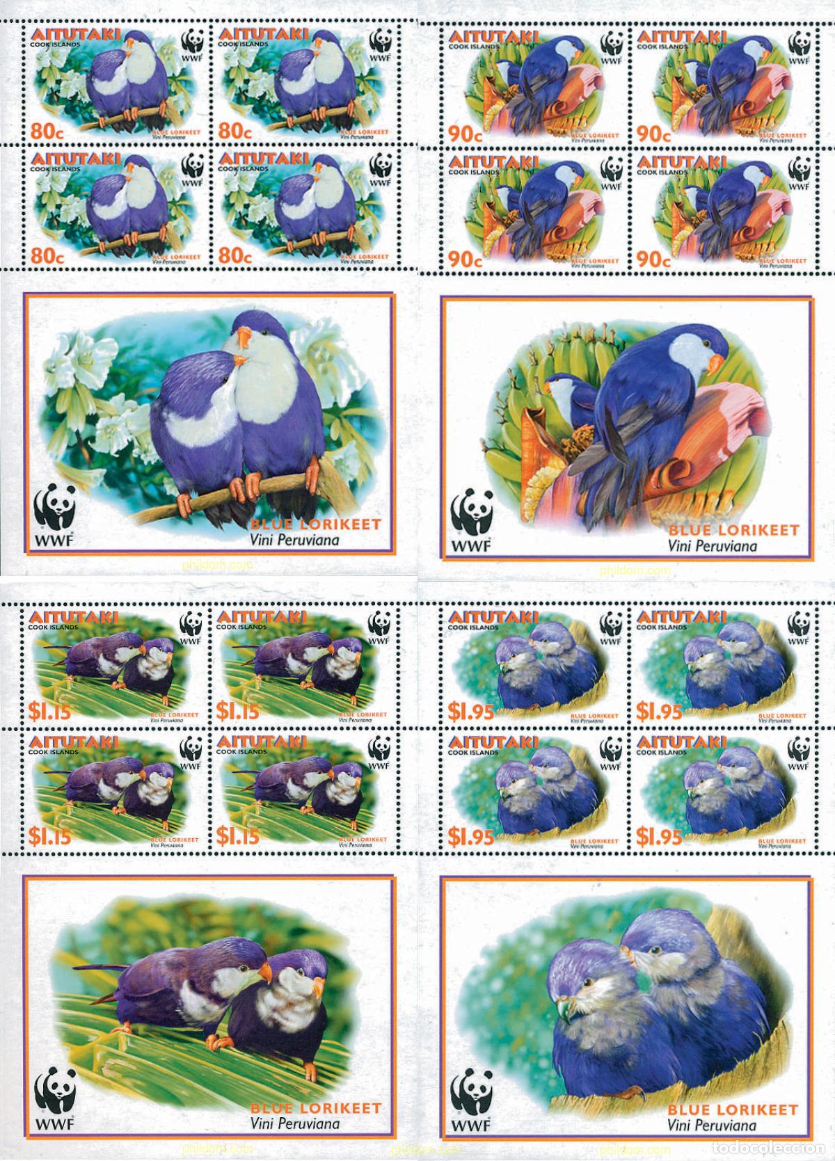 Sellos: 12783 MNH AITUTAKI 2002 WWF. VINI PERUVIANA