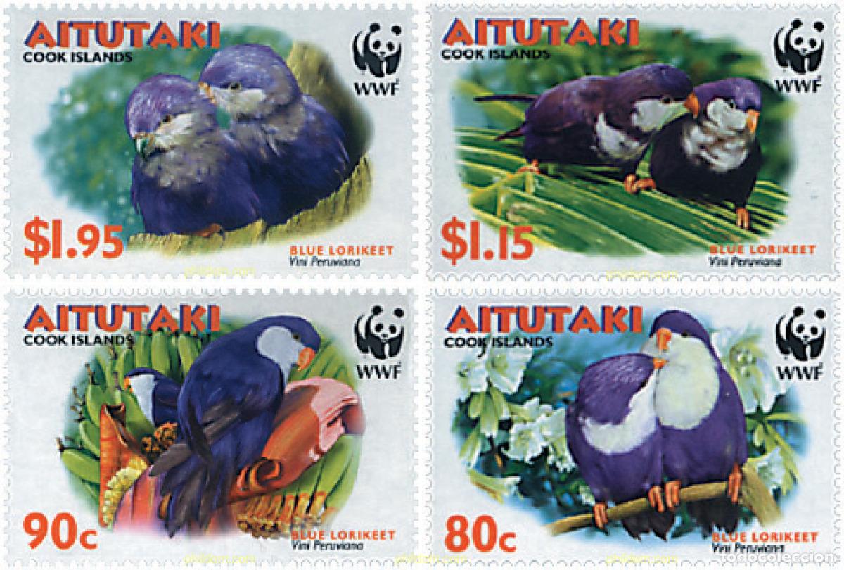 Sellos: 92624 MNH AITUTAKI 2002 WWF. VINI PERUVIANA