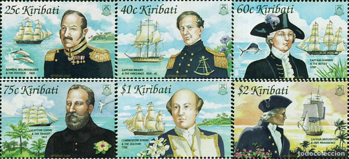 Sellos: 100014 MNH KIRIBATI 2002 NAVEGANTES Y EXPLORADORES