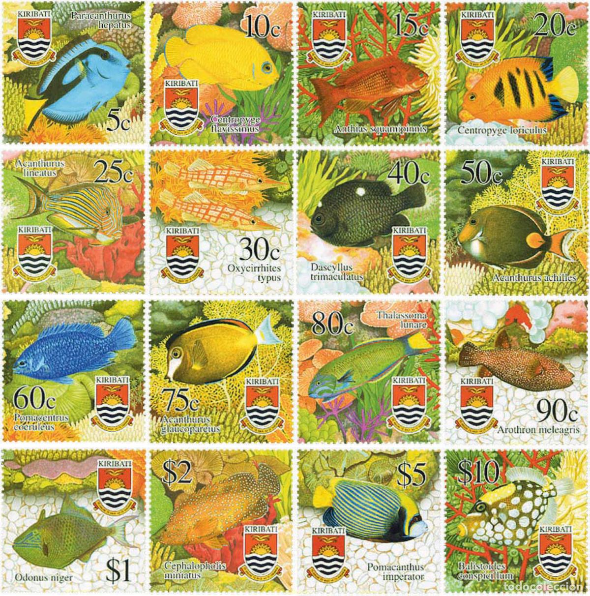 Sellos: 100019 MNH KIRIBATI 2002 PECES