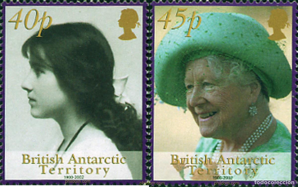 Sellos: 99222 MNH ANTARTIDA BRITANICA 2002 HOMENAJE A LA REINA MADRE