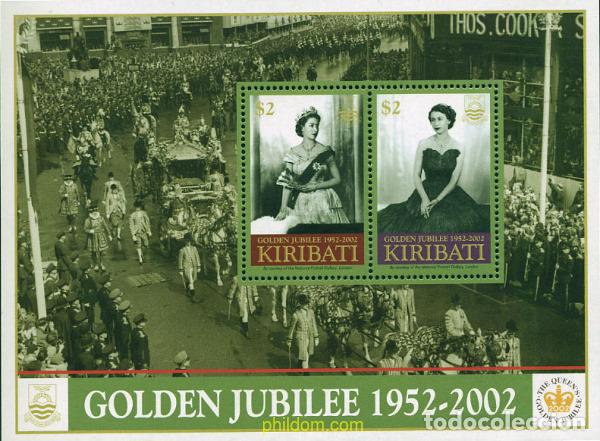 Sellos: 100017 MNH KIRIBATI 2002 50 ANIVERSARIO DEL ACCESO AL TRONO DE ISABEL II