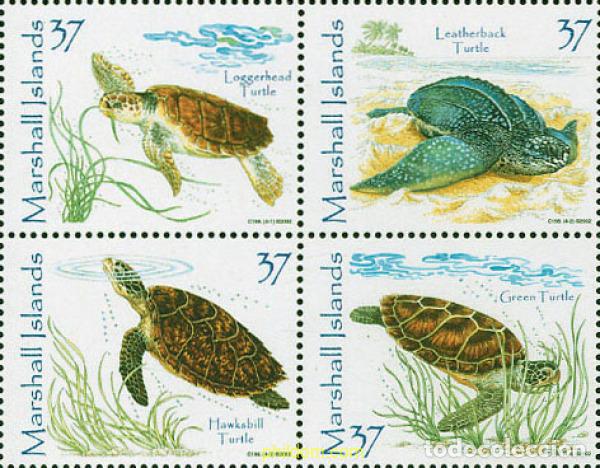 Sellos: 342378 MNH MARSHALL Islas 2002 TORTUGAS
