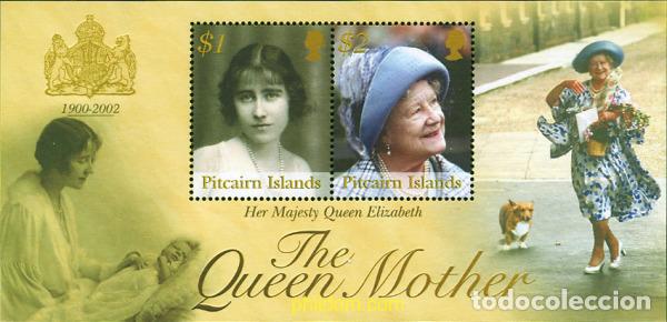 Sellos: 100500 MNH PITCAIRN Islas 2002 HOMENAJE A LA REINA MADRE