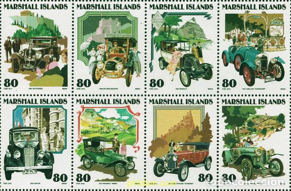 Sellos: 342381 MNH MARSHALL Islas 2002 AUTOMOVILES ANTIGUOS