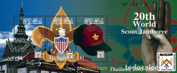 Sellos: 226838 MNH MICRONESIA 2002 20 JAMBOREE EN TAILANDIA